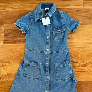 Brand New Tags Zara Kids Denim Collection Girls Dress Size 8Y